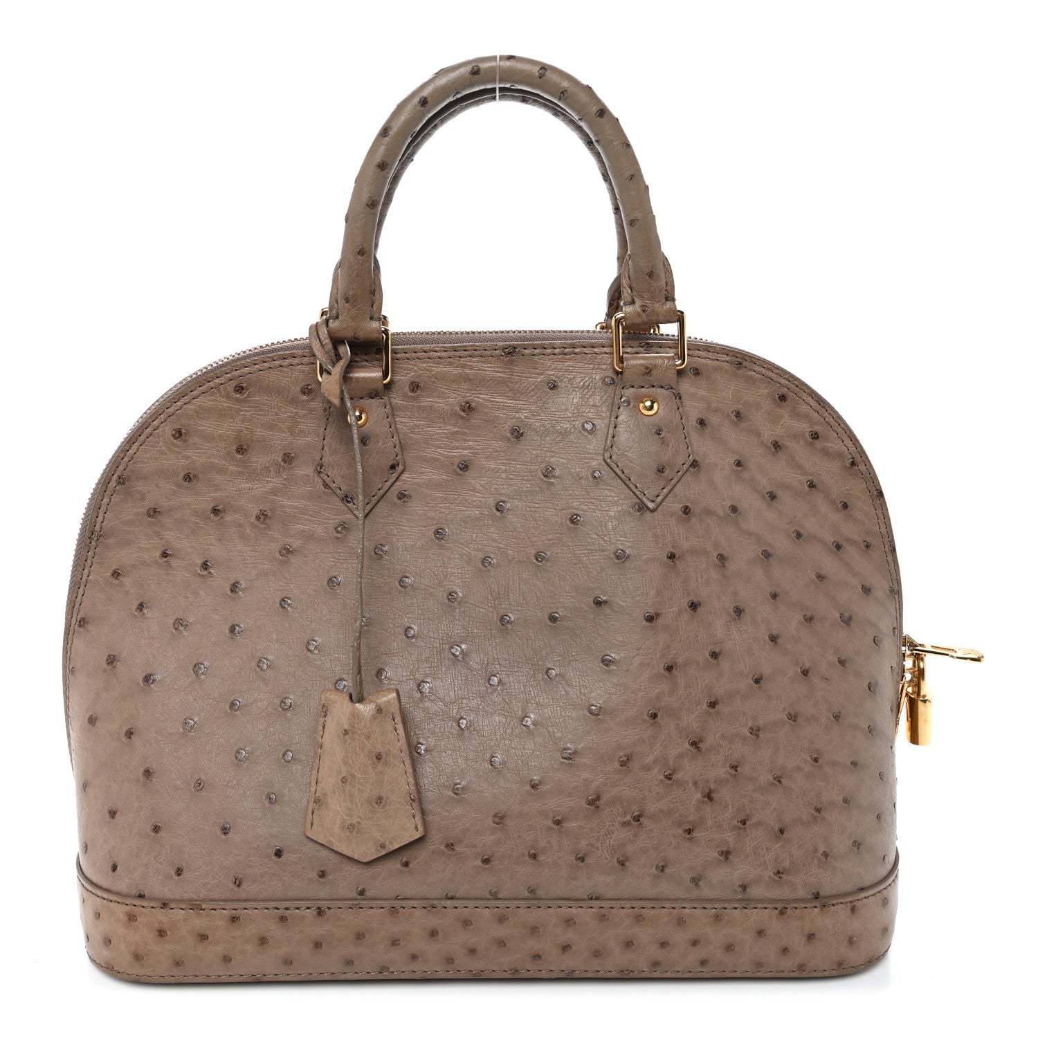 Louis Vuitton Ostrich Alma PM Gris 1 of 12