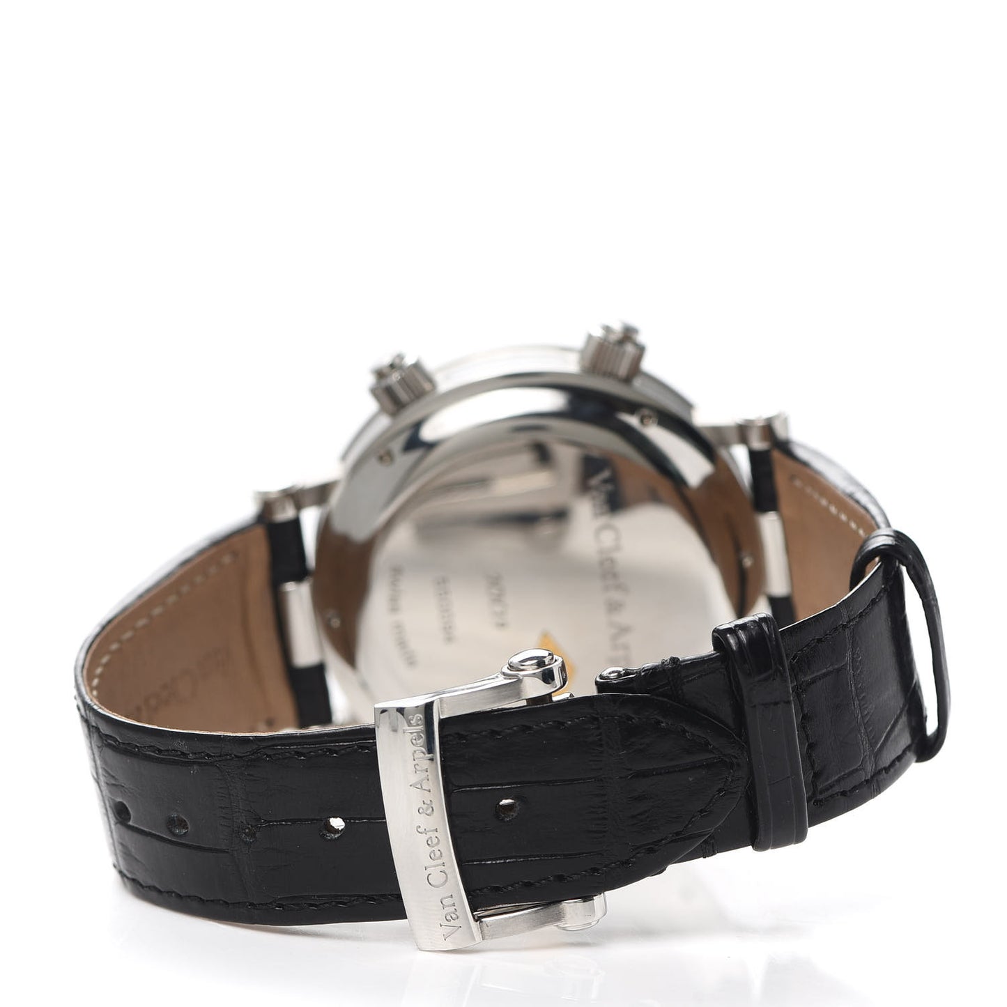Stainless Steel Alligator Mother of Pearl 43mm Reveil GMT Automatic Watch