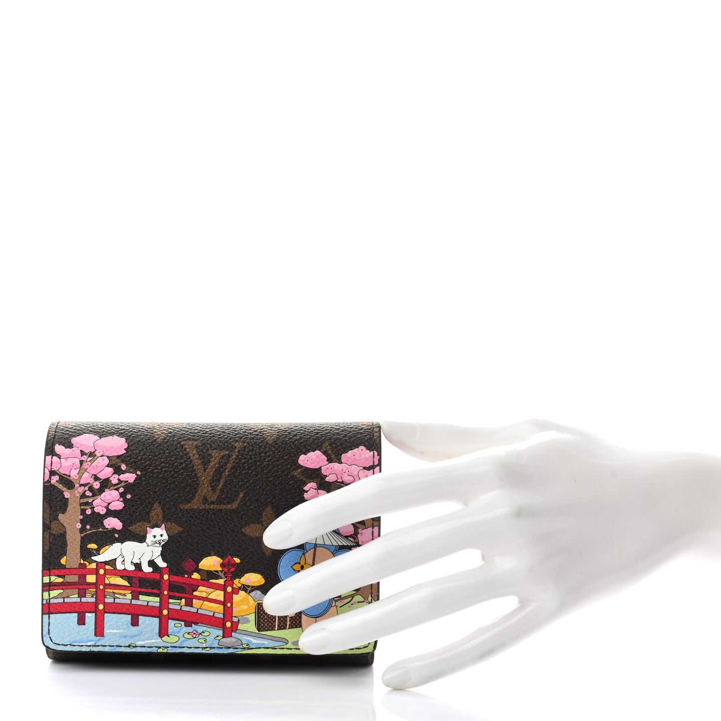 Monogram 2021 Christmas Animation Japanese Garden Victorine Wallet Wisteria Pink