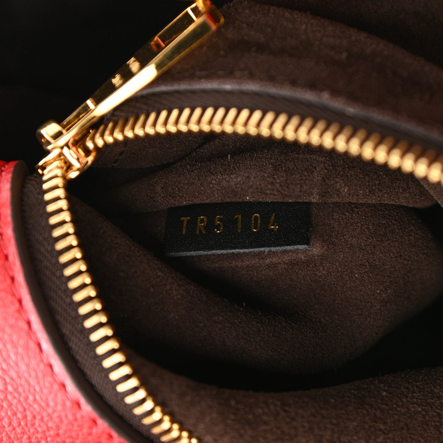 Monogram Cuir Orfevre Tote W PM Cherry