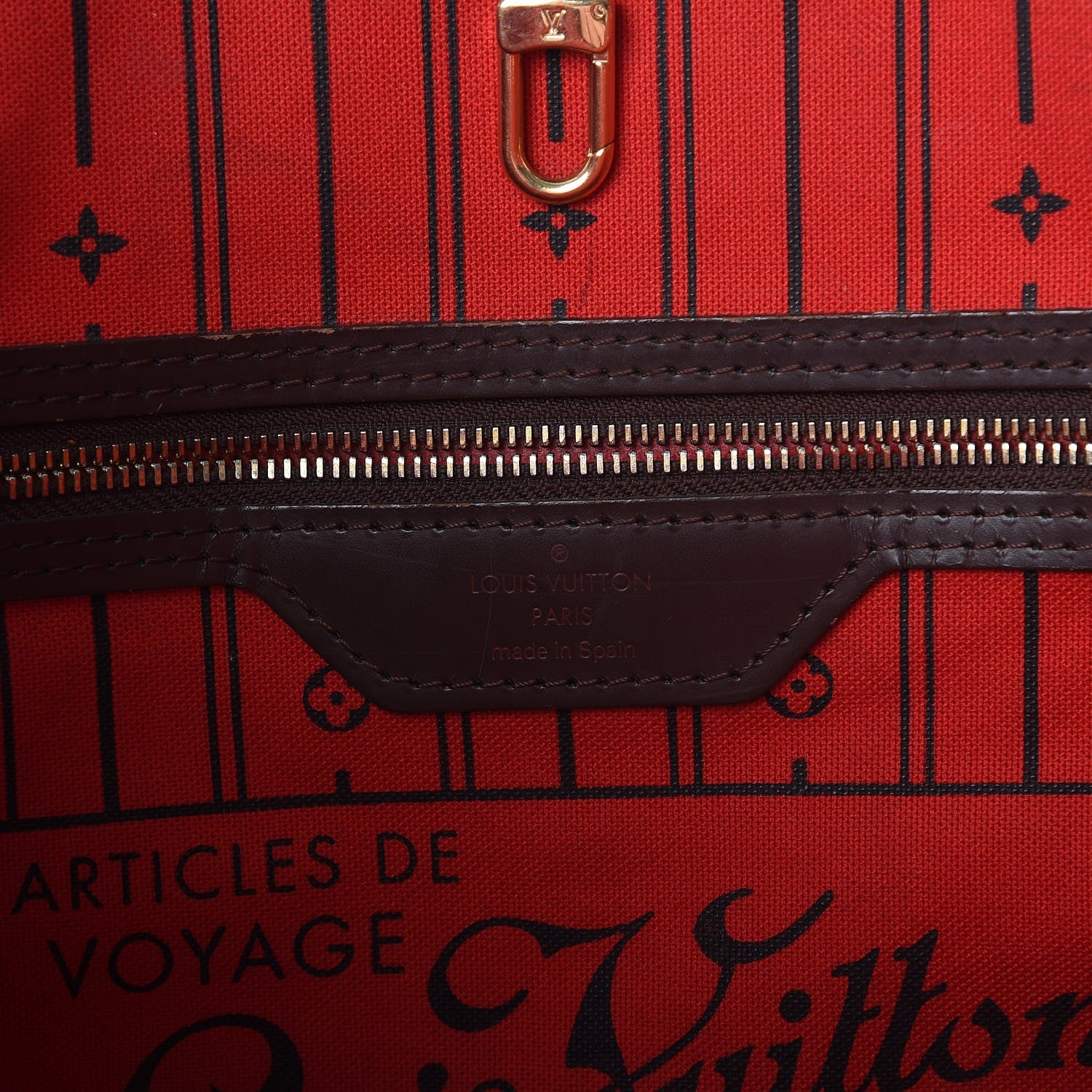 Louis Vuitton Damier Ebene Neverfull MM 6 of 17