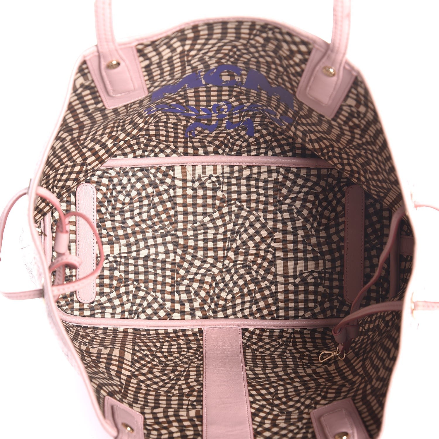 MCM Visetos Medium Reversible Liz Shopper Tote Pink 6 of 12