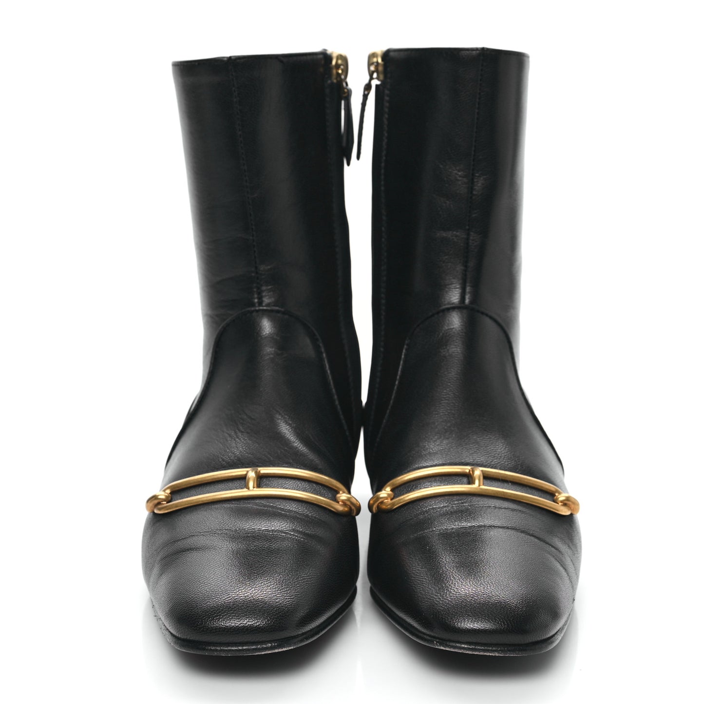 Goatskin Dora Ankle Boots 36 Black