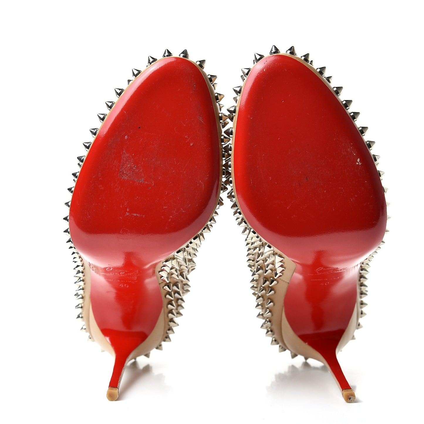 Nappa Fifi Spikes 100 Pumps 40 Corde Silver