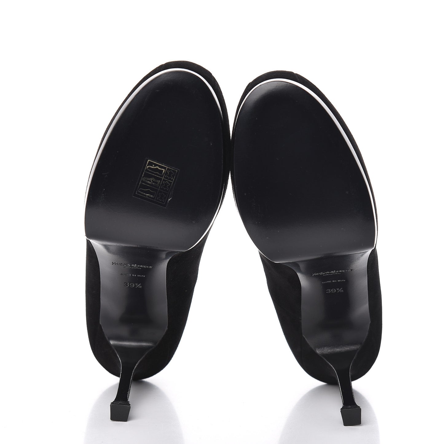 Suede Calfskin Tribtoo 80 Pumps 39.5 Black