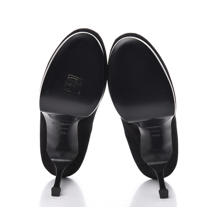 Saint Laurent Suede Calfskin Tribtoo 80 Pumps 39.5 Black 5 of 11