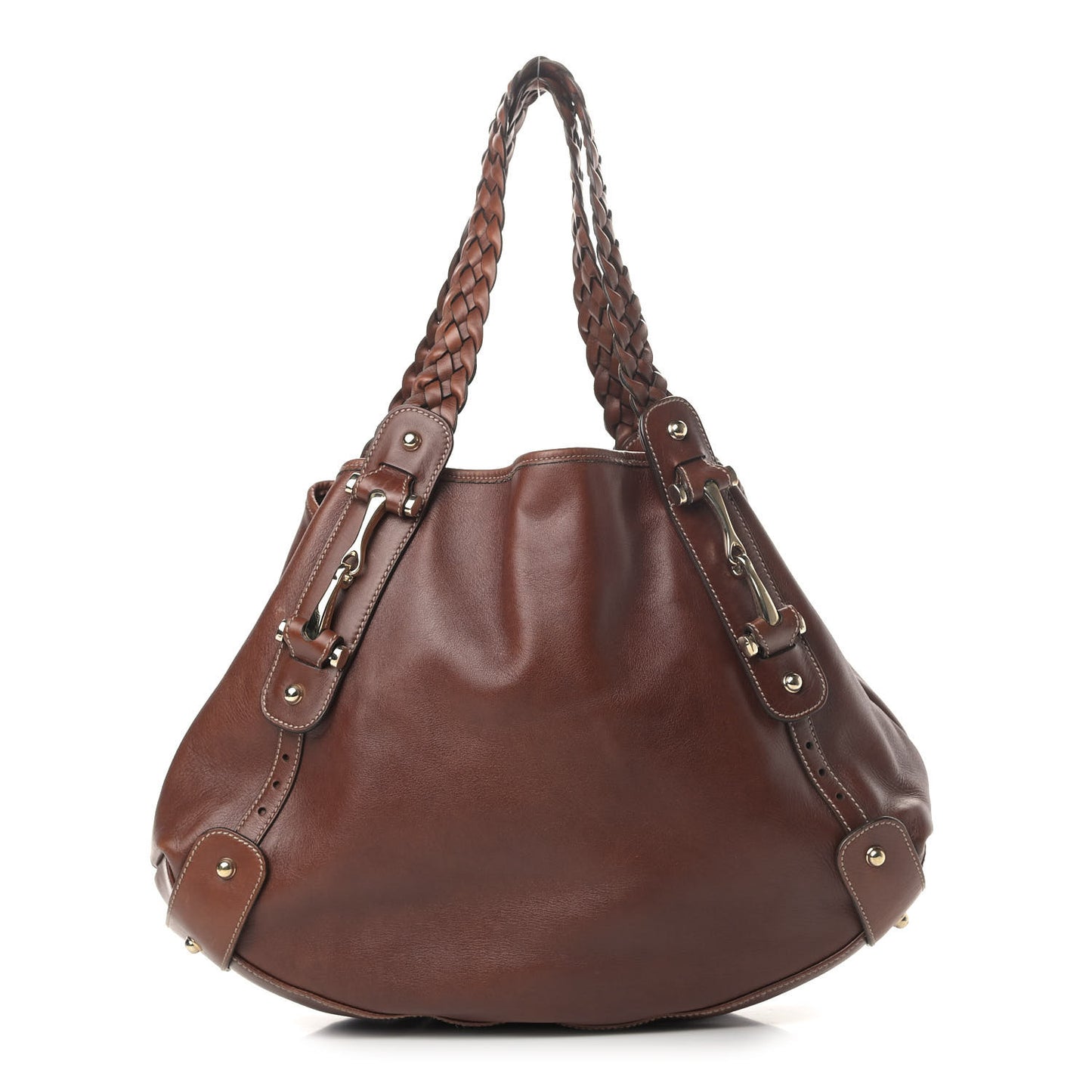 Calfskin Pelham Shoulder Bag Brown