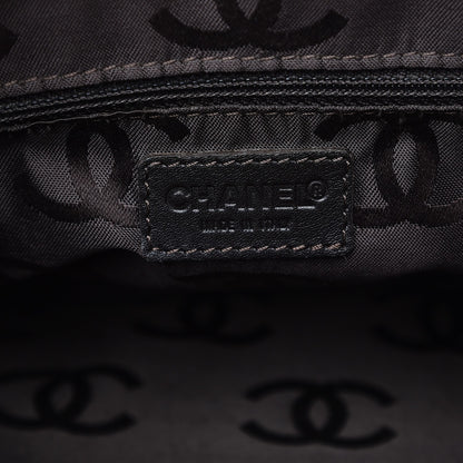 Chanel Calfskin Contrast Stitch Surpique Bowler Brown 6 of 14