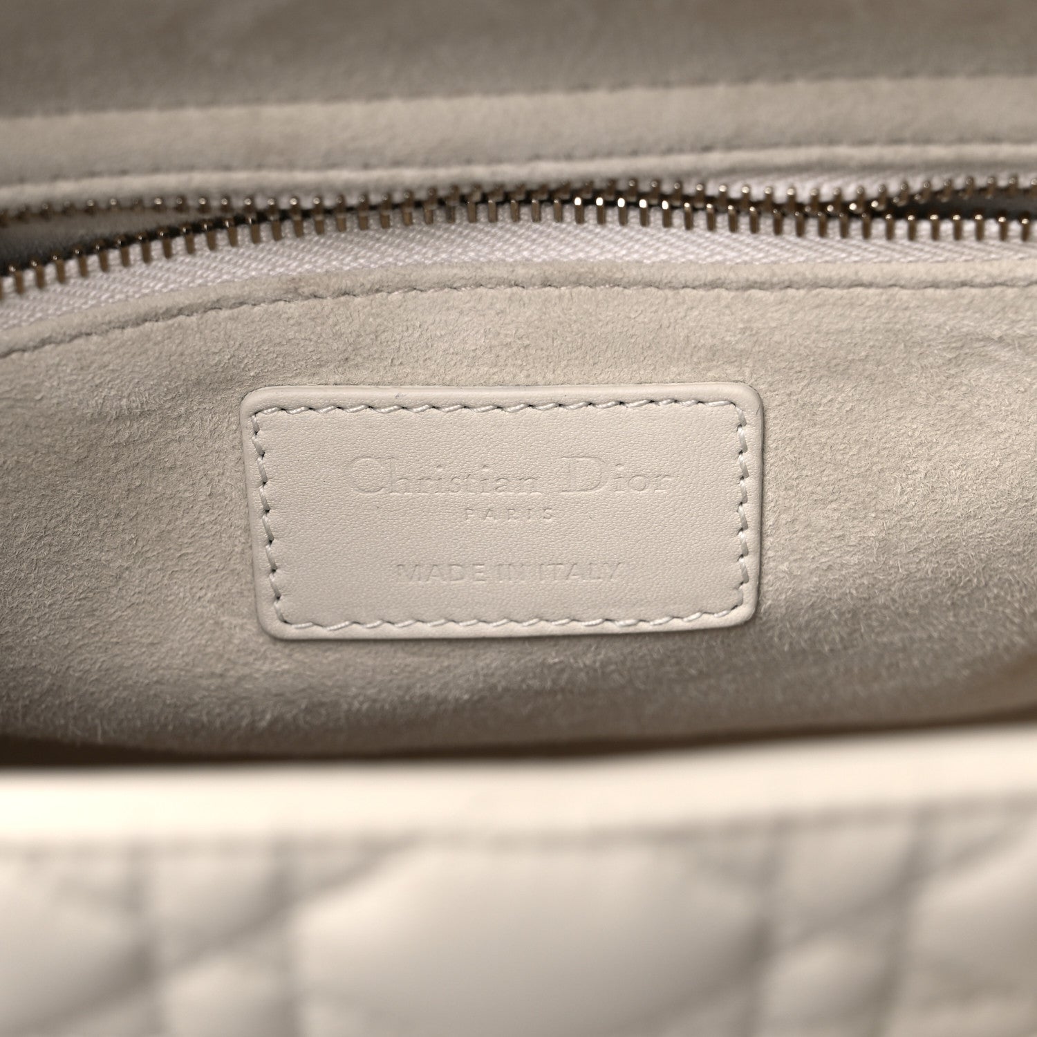 Christian Dior Ultra Matte Calfskin Cannage Medium Lady Dior Latte 6 of 12