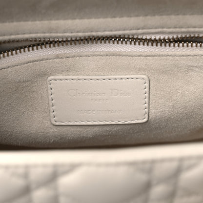 Christian Dior Ultra Matte Calfskin Cannage Medium Lady Dior Latte 6 of 12