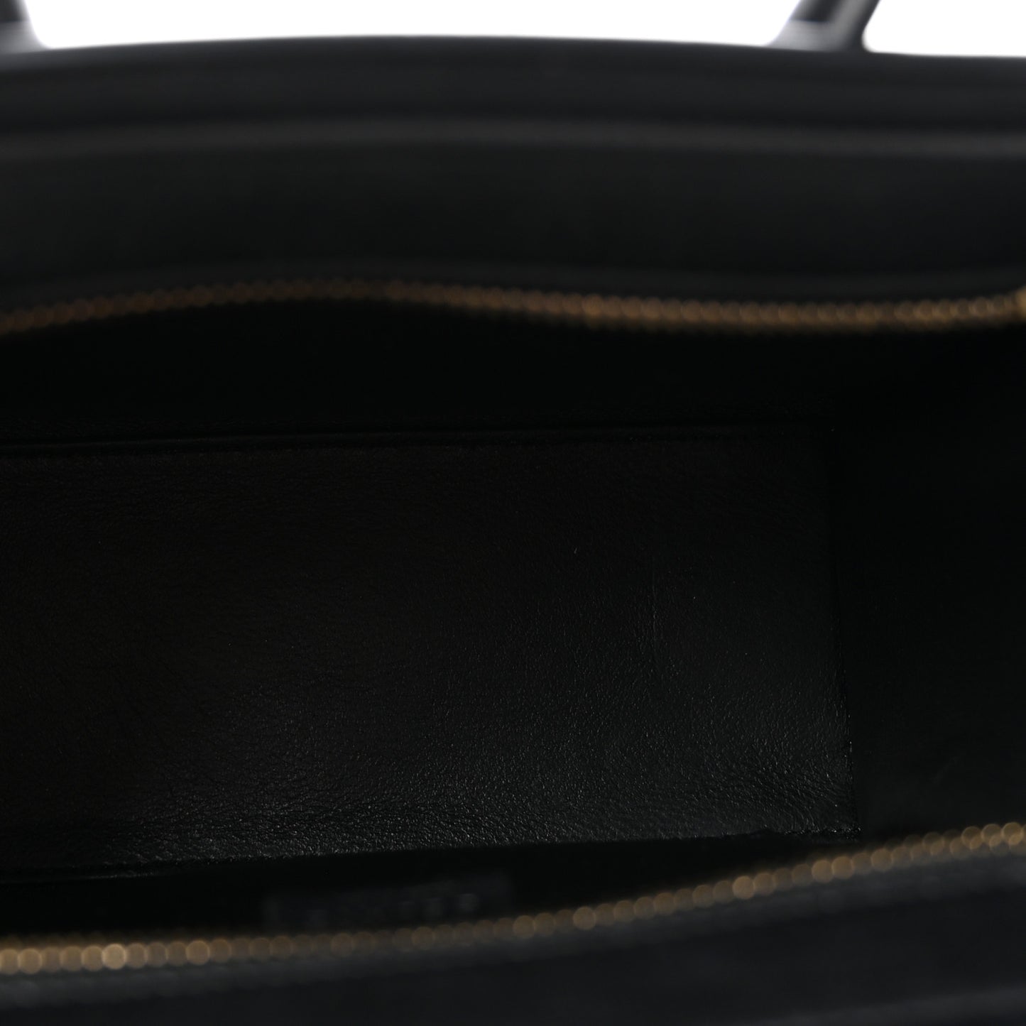 Baby Grained Calfskin Nano Tri-Color Luggage Zinc Almond