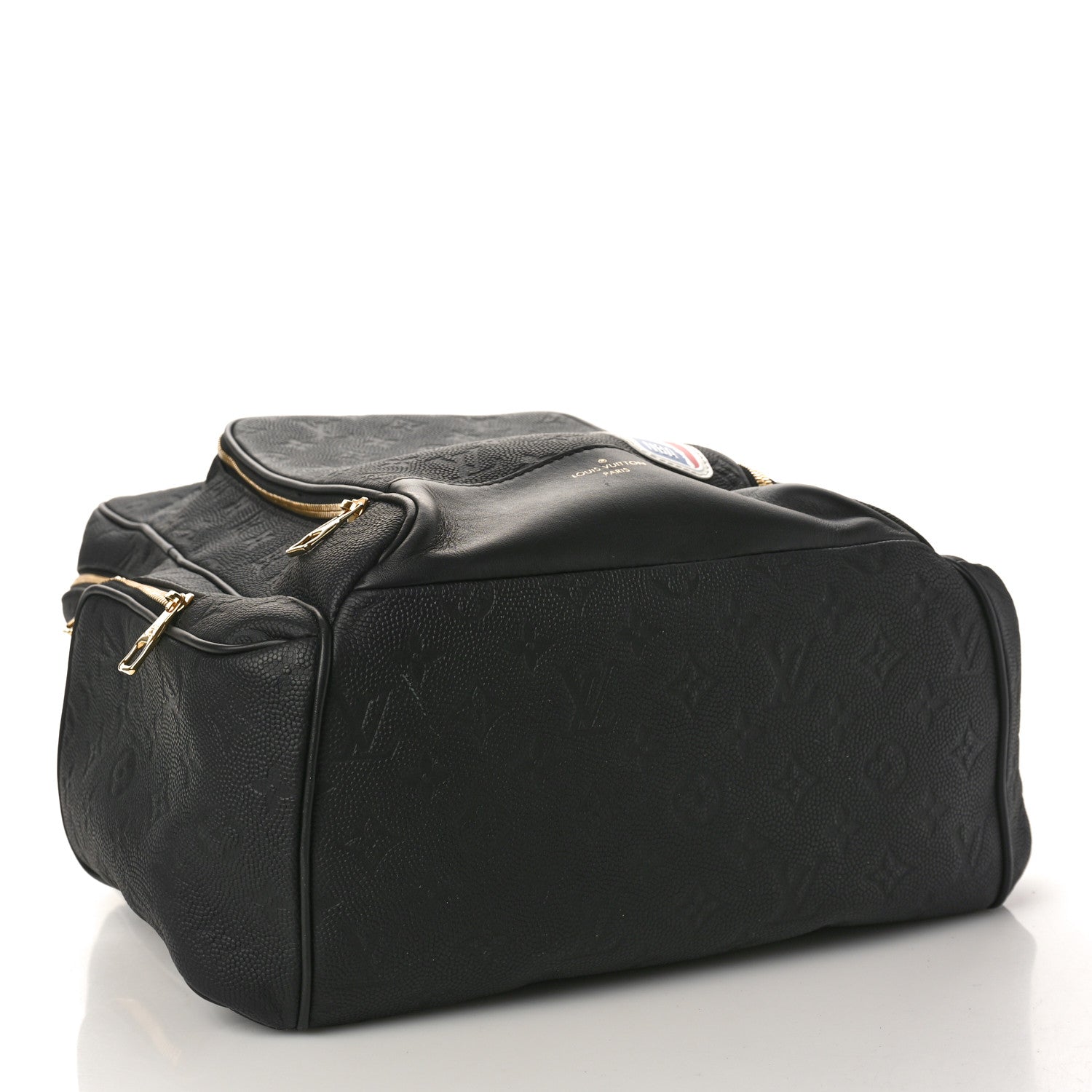 Louis Vuitton LOUIS VUITTON X NBA Grained Calfskin Monogram Basketball Backpack Black 4 of 9