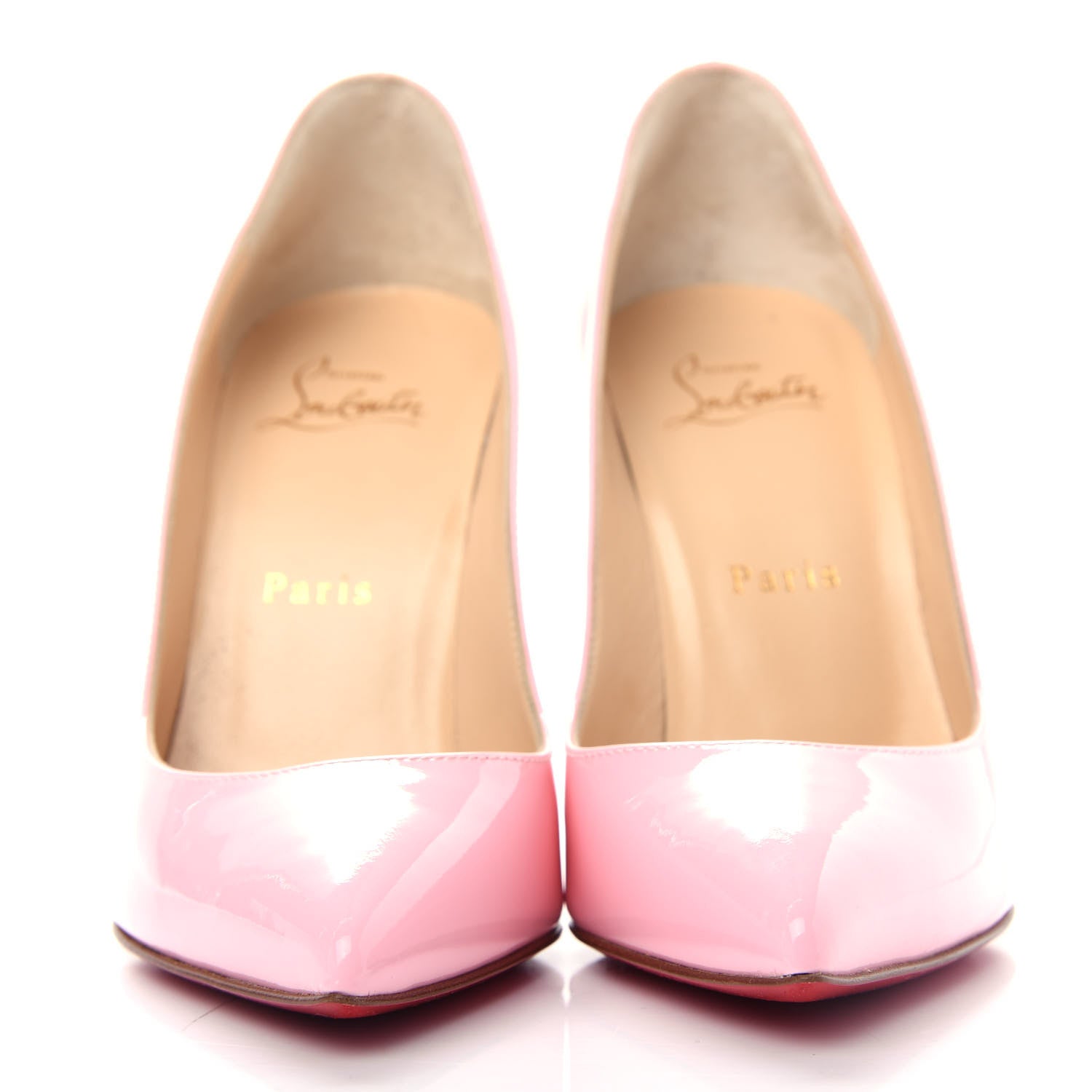 Christian Louboutin Patent Pigalle Follies 100 Pumps 37 Eglantine 2 of 9