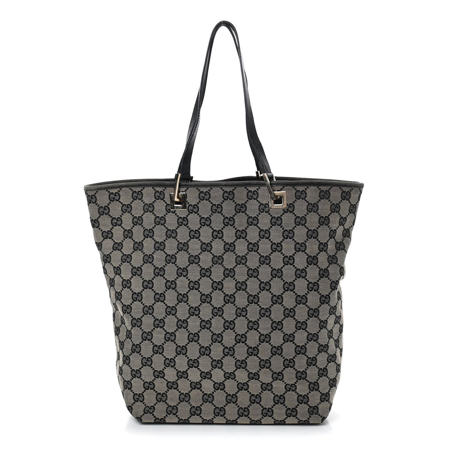 Monogram Large Bucket Tote Black