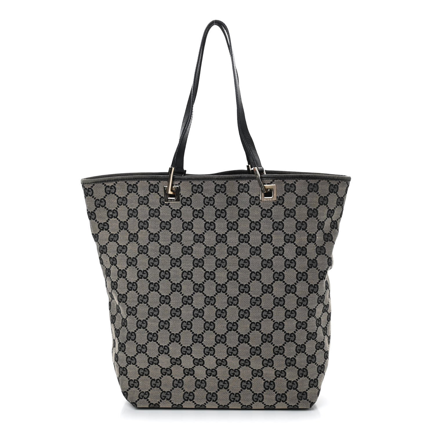 Gucci Monogram Large Bucket Tote Black 1 of 10