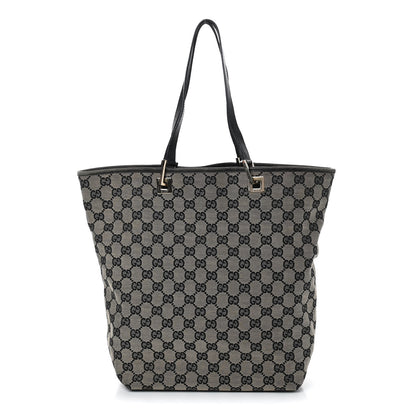 Gucci Monogram Large Bucket Tote Black 1 of 10