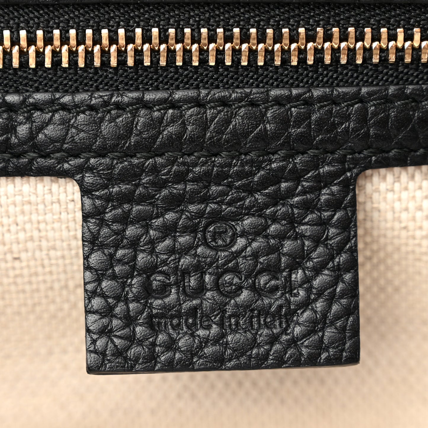 Pebbled Calfskin Medium Soho Chain Shoulder Bag Black