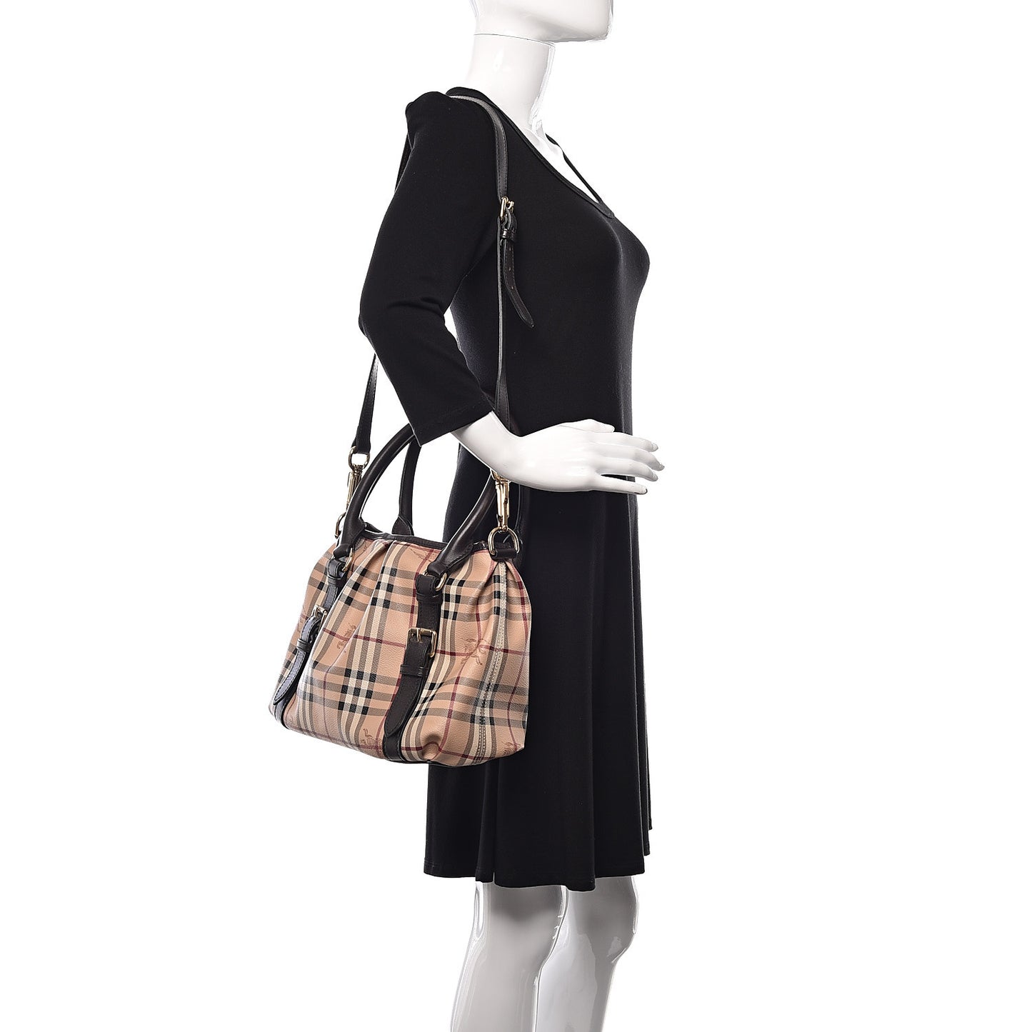 Haymarket Check Small Northfield Tote Chocolate