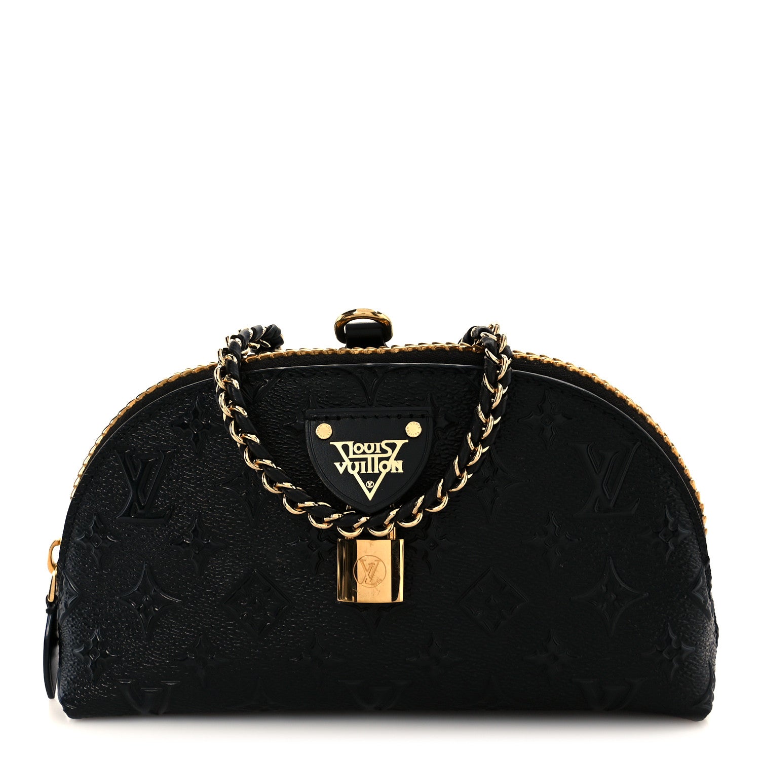 Louis Vuitton Embossed Monogram Midnight LV Moon Pochette Black 1 of 10