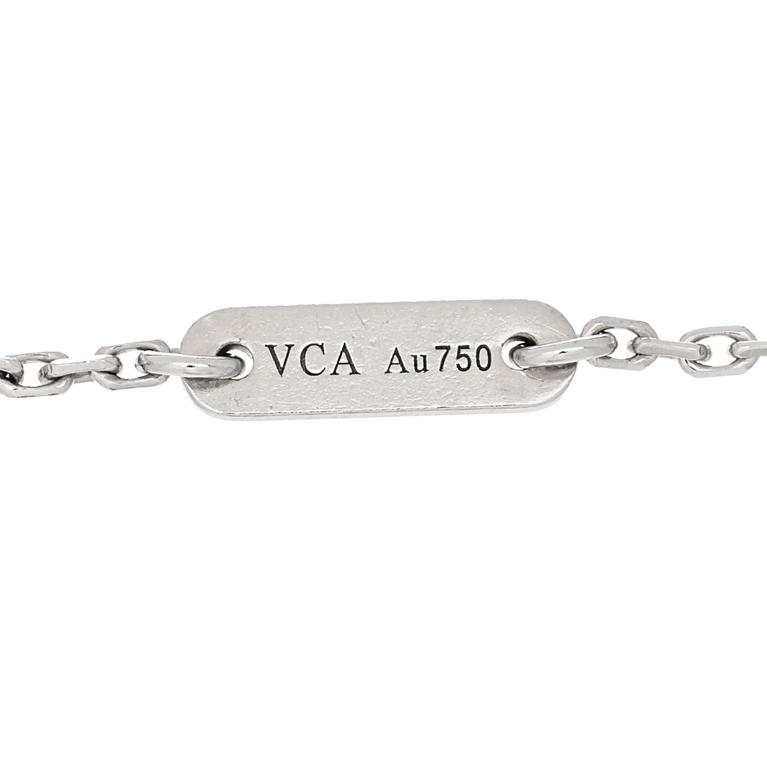 Van Cleef & Arpels 18K White Gold Diamond Sweet Alhambra Bracelet 3 of 4