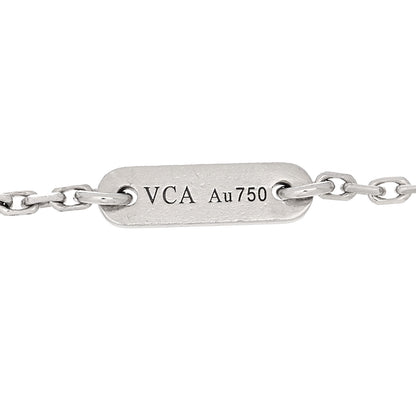 Van Cleef & Arpels 18K White Gold Diamond Sweet Alhambra Bracelet 3 of 4