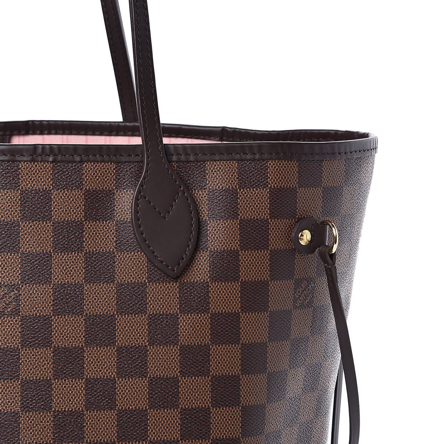 Damier Ebene Neo Neverfull MM Rose Ballerine