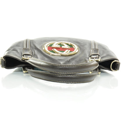 Gucci Leather Medium Britt Bag Dark Brown 6 of 11