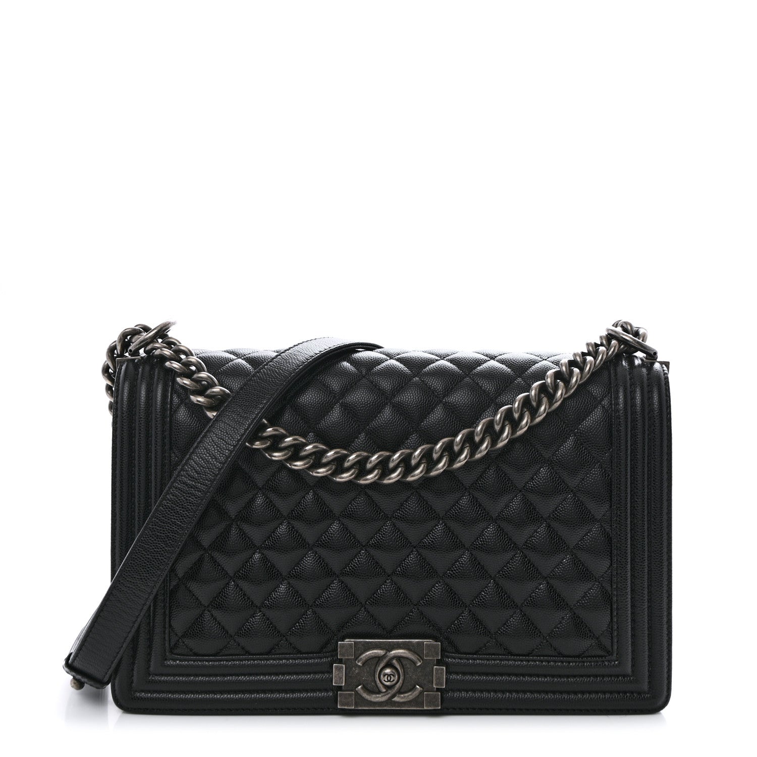 Chanel Caviar Quilted New Medium Boy Flap Black 1 of 32