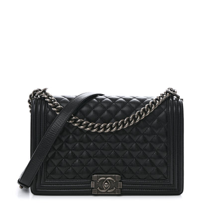 Chanel Caviar Quilted New Medium Boy Flap Black 1 of 32