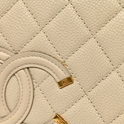 Chanel Caviar Quilted Medium CC Filigree Flap Beige 12 of 12