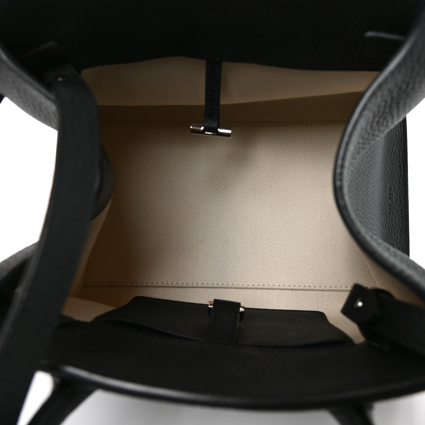 Grained Calfskin Soft Margaux 10 Bag Black