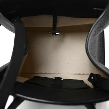 The Row Grained Calfskin Soft Margaux 10 Bag Black 5 of 9