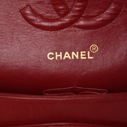 Chanel Lambskin Quilted Medium Double Flap Red 6 of 15