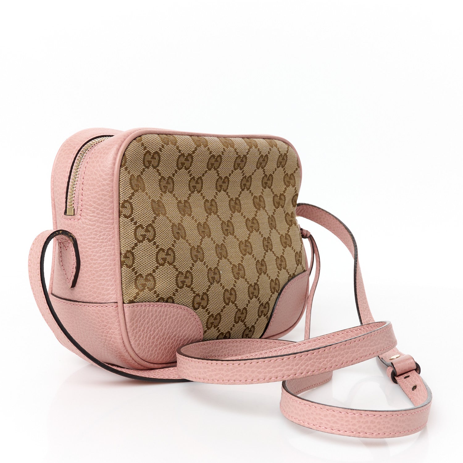 Gucci Monogram Mini Bree Messenger Bag Beige Soft Pink 3 of 11
