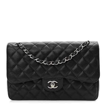Chanel Caviar Quilted Jumbo Double Flap Black 1 of 11