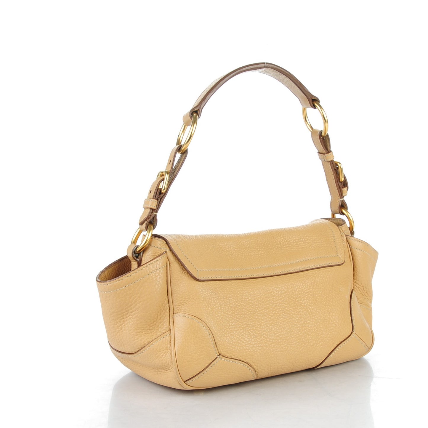 Vitello Daino Shoulder Bag Sabbia