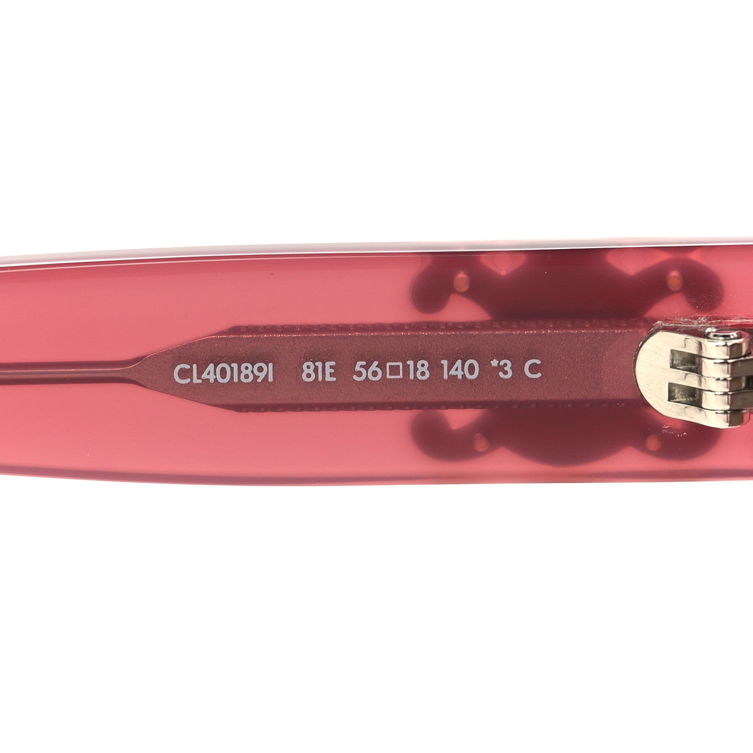 Celine Acetate Triomphe Sunglasses CL40189F Milky Merlot 6 of 7