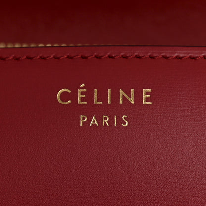 Celine Box Calfskin Medium Classic Box Flap Bag Red 6 of 13