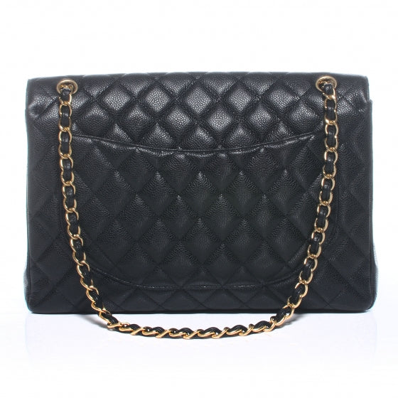 Chanel Caviar Maxi Single Flap Black 3 of 8