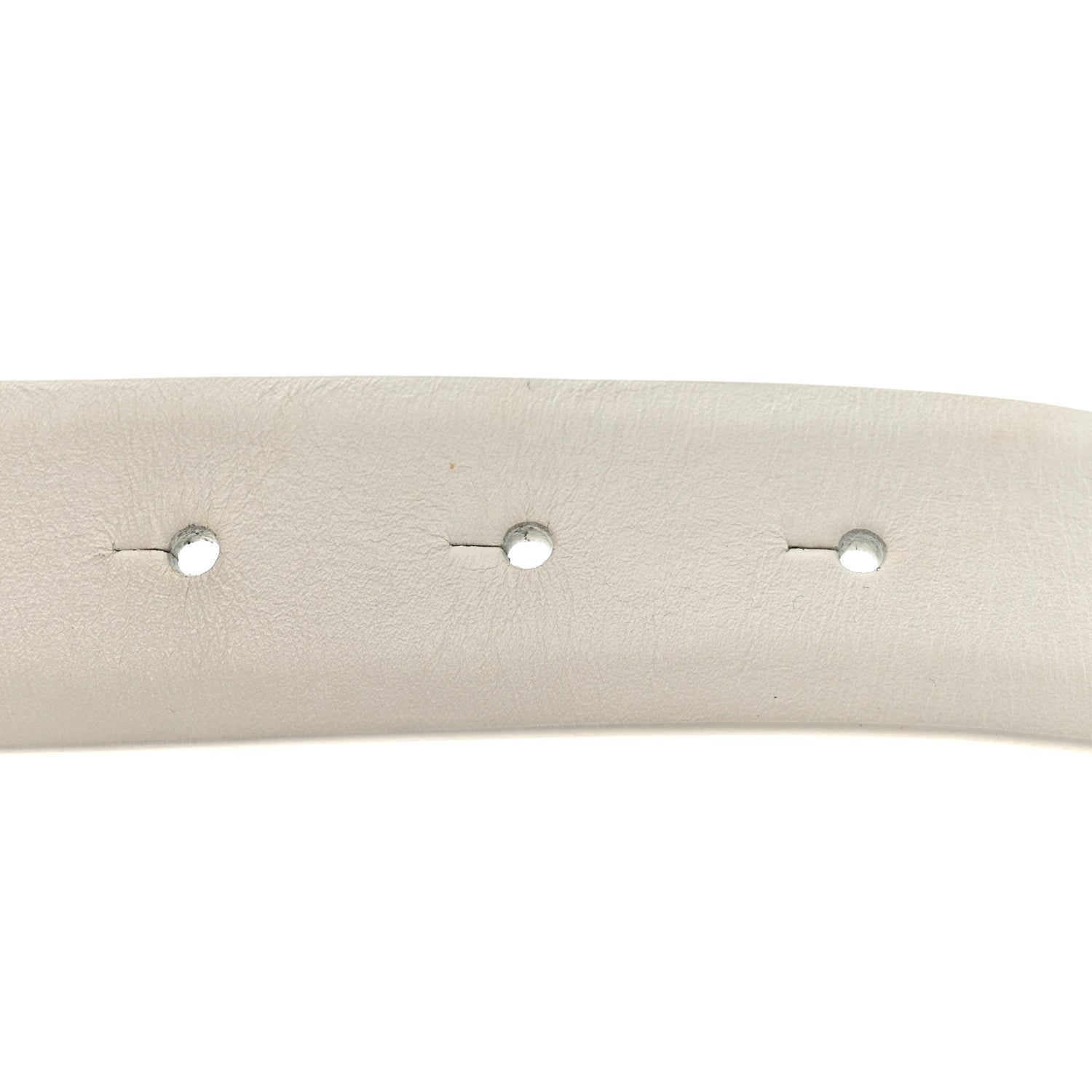 Chanel Lambskin Crystal Pearl CC Belt 75 30 White 1878762