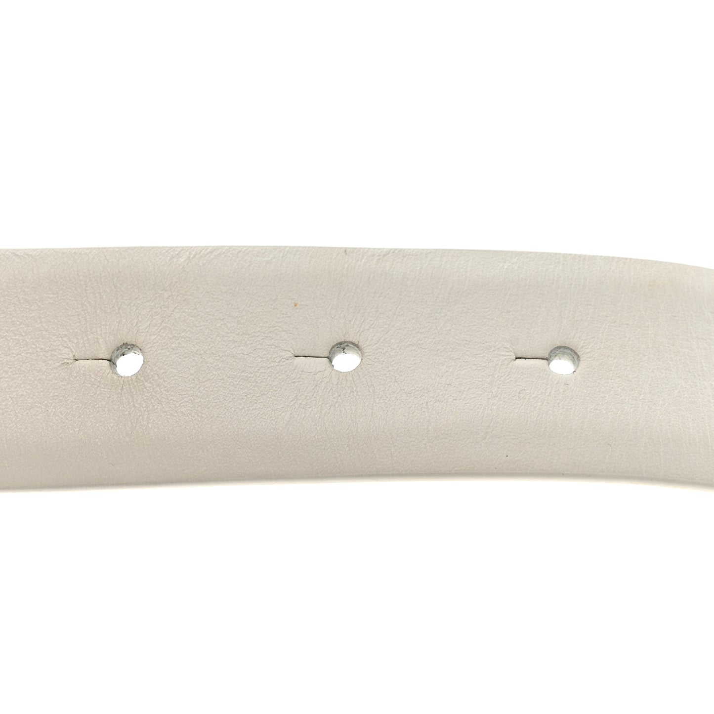 Lambskin Crystal Pearl CC Belt 75 30 White