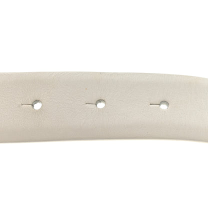 Chanel Lambskin Crystal Pearl CC Belt 75 30 White 6 of 7