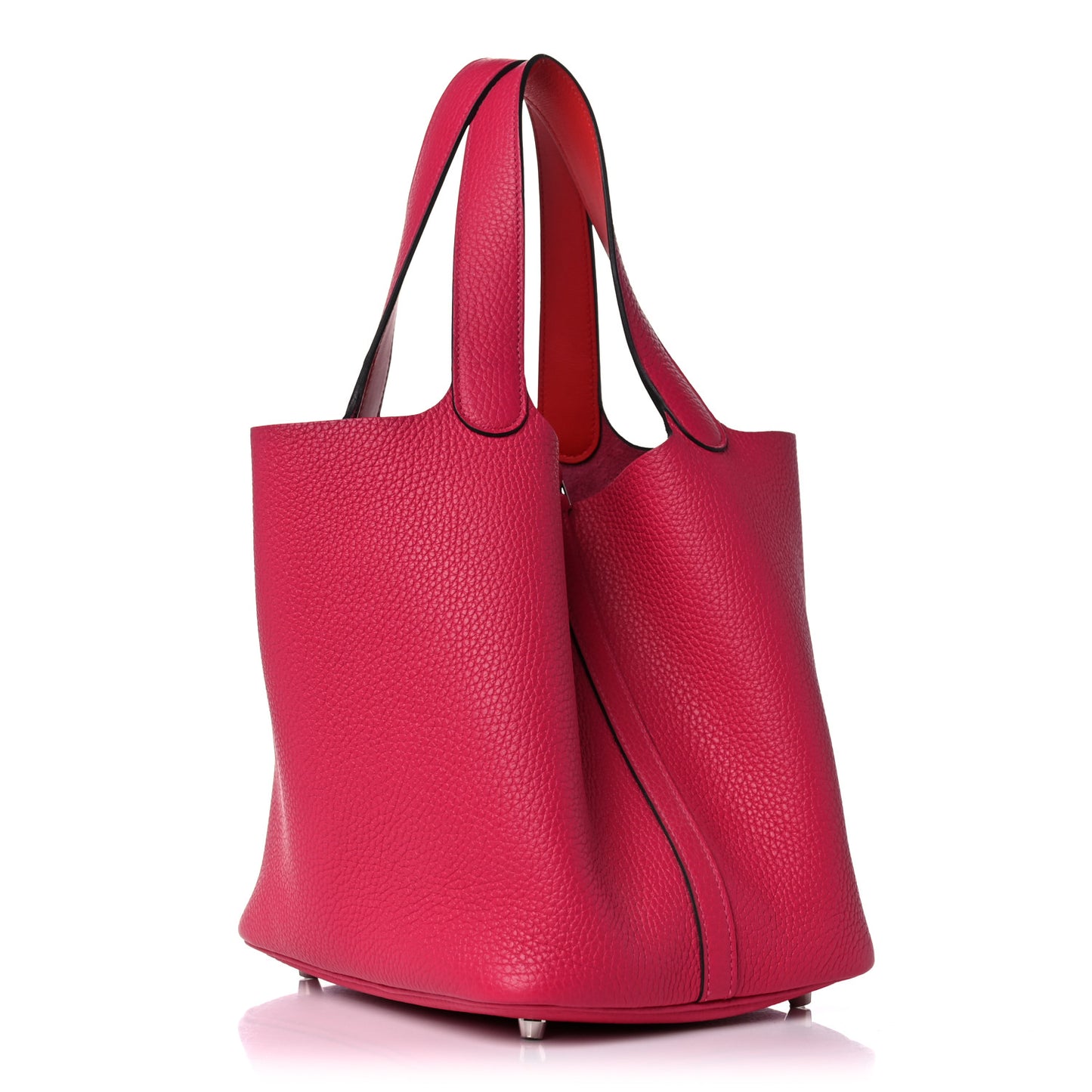 Taurillon Clemence Picotin Lock 22 MM Rose Mexico