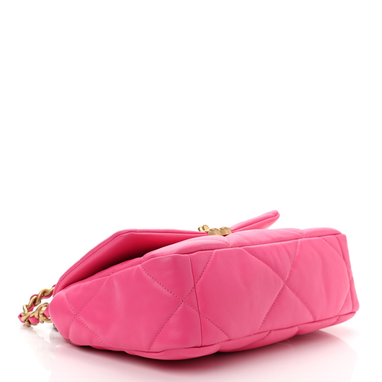 Chanel Lambskin Quilted Medium Chanel 19 Flap Pink 4 of 11
