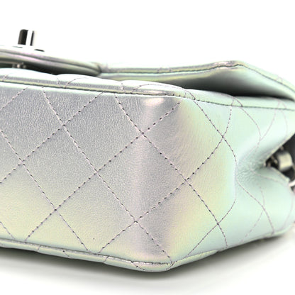 Chanel Iridescent Calfskin Quilted Mini Rectangular Flap Light Purple 9 of 9