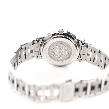Hermes Stainless Steel 24mm Clipper Quartz Watch Pink 6 of 7