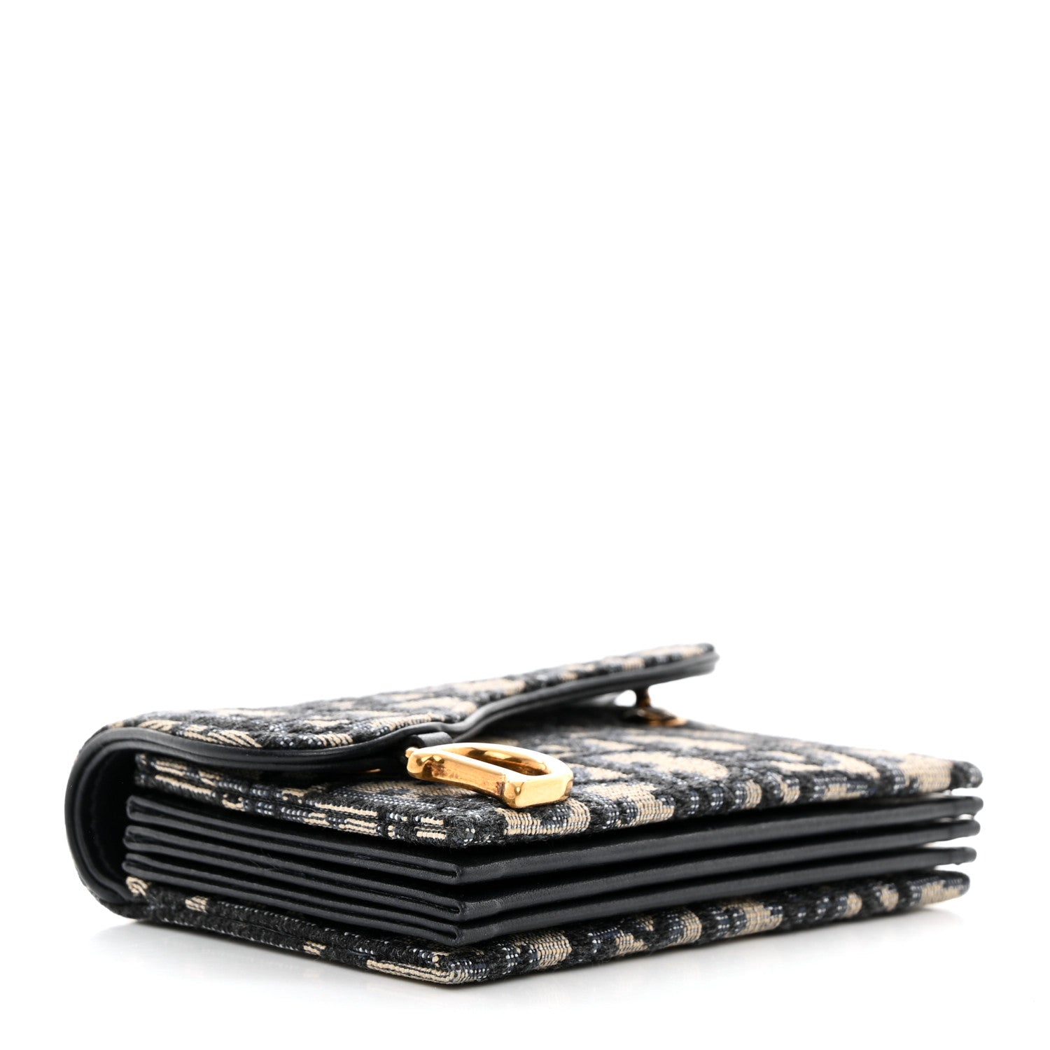 Christian Dior Oblique Saddle 5-Gusset Card Holder Blue 4 of 10