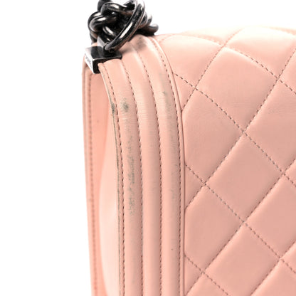 Chanel Calfskin Quilted New Medium Boy Flap Light Pink 17 of 29