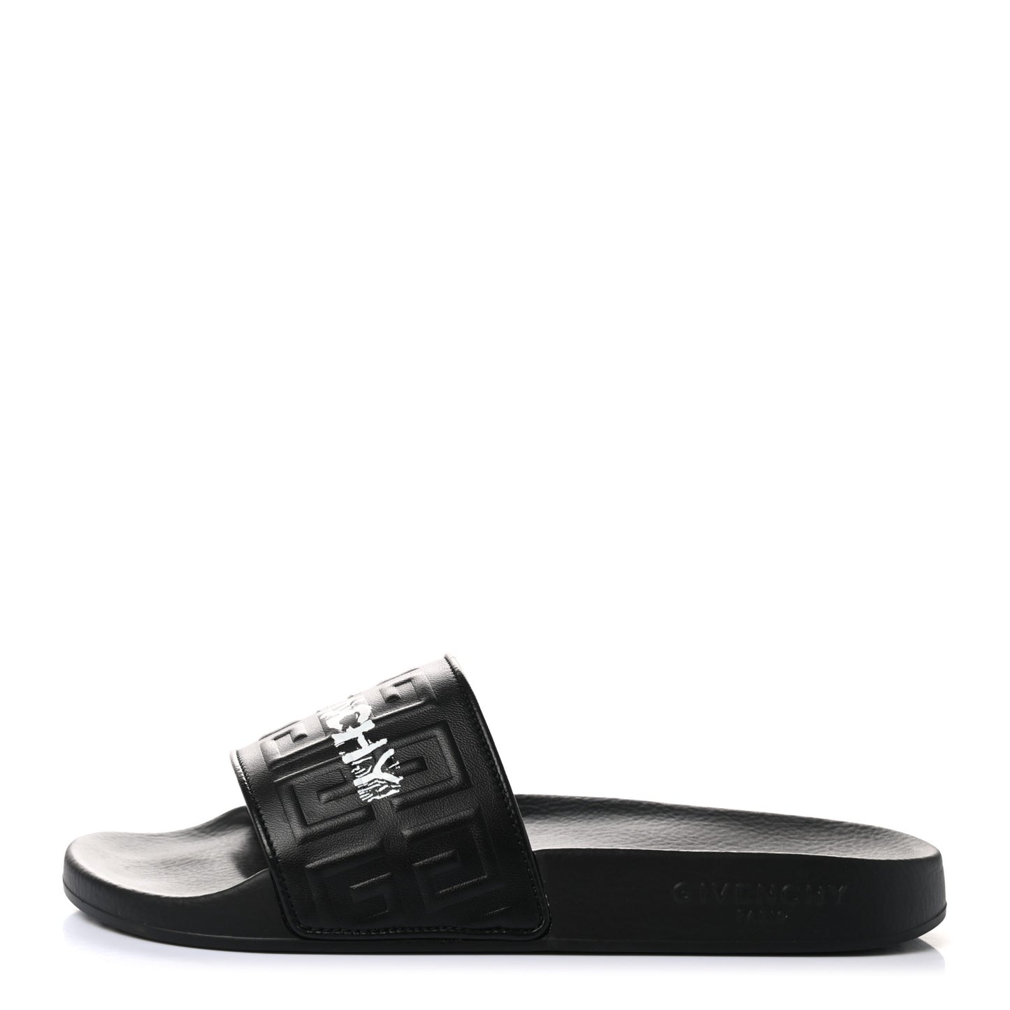 Lambskin Logo Embossed 4G Womens Sandals 38 Black