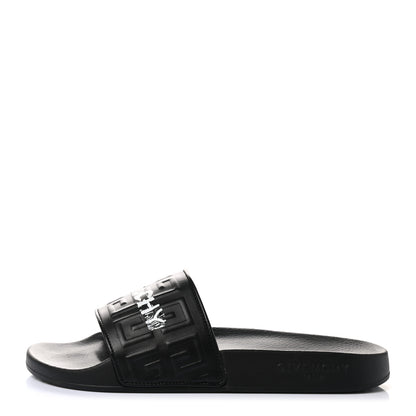 Givenchy Lambskin Logo Embossed 4G Womens Sandals 38 Black 1 of 10